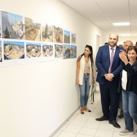 Nassereldine and Al-Sulaiti Inspecte the New Building of Karantina Hospital