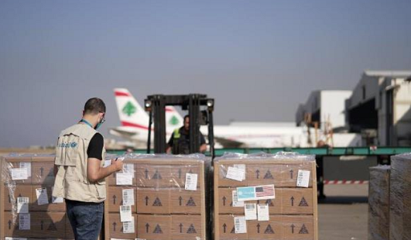 The UNICEF Provided 97 Tons of Medical Supplies Funded by the US Government to the Lebanese Ministry of Public Health