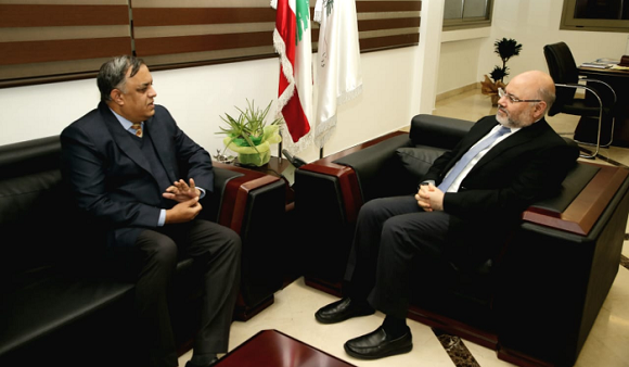 Abiad Met with the Ambassador of India, As He Expressed His Thanks to His Support to Health Sector