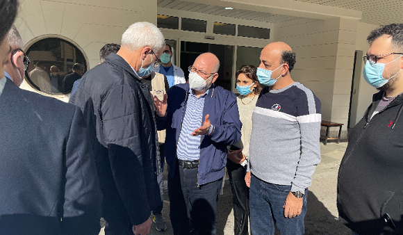 Minister Abiad Inspects the Vaccination Center at Sidon Hospital