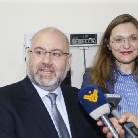 Minister Abiad Receives from the Ambassador of Denmark 429,000 Doses of Moderna Vaccine