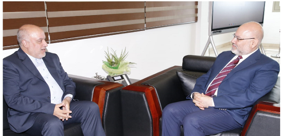 Minister Abiad Met with the Newly-Appointed Ambassador of Iran