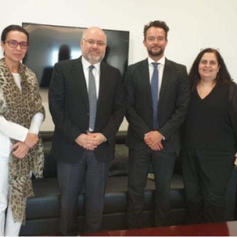 Minister Abiad Met with the Senior Adviser of The World Diabetes Foundation