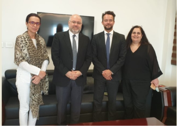 Minister Abiad Met with the Senior Adviser of The World Diabetes Foundation