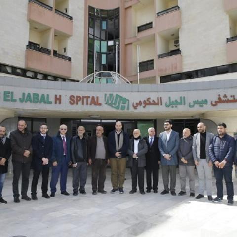 Nassereldine Begins a Tour in the South from Mays Al-Jabal Hospital