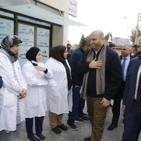 Nassereldine Concludes his Southern Tour at Tebnin Governmental Hospital