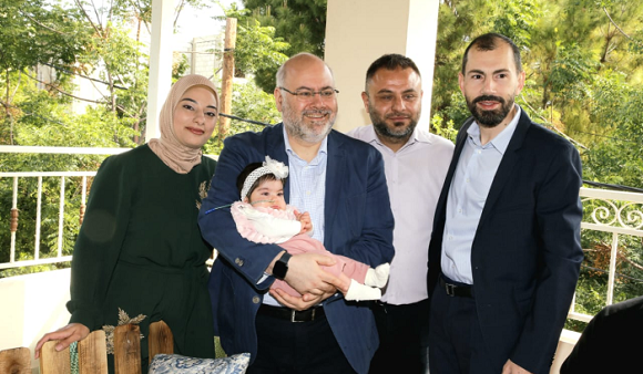 Abiad Kicks off his Tour of North Lebanon with a Visit to the Twins Rahaf and Riham