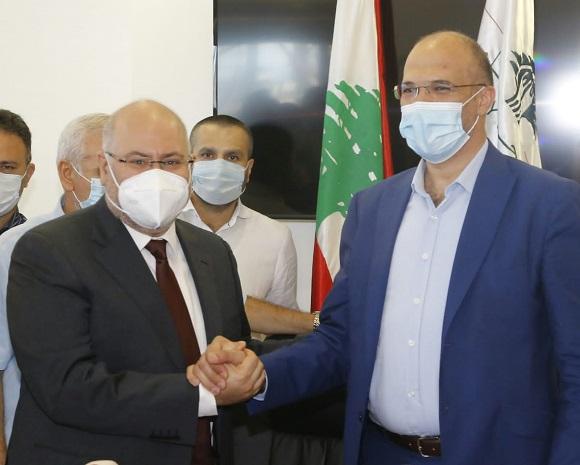 Outgoing Minister Hasan Handed the Ministry over to Firas Abiad