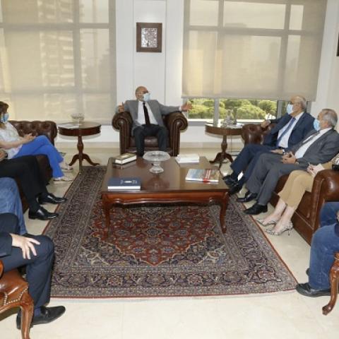 Minister Abiad Visits the Lebanese Order of Physicians - Beirut