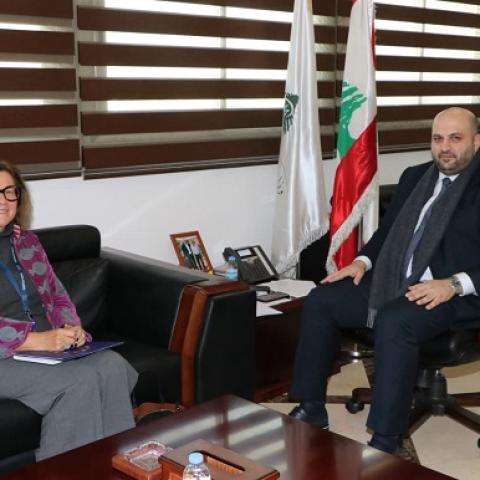 Nassereddine Met a Delegation from the European Union Mission, the Colombian, and Korean Ambassadors