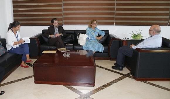 Abiad and a Delegation of The European Union Discuss Ways to Enhance Cooperation Projects