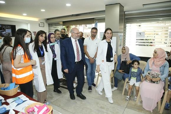 الابيض تفقد الحملة الصحية لطلبة الطب LEMSIC في مركز مخزومي للرعاية