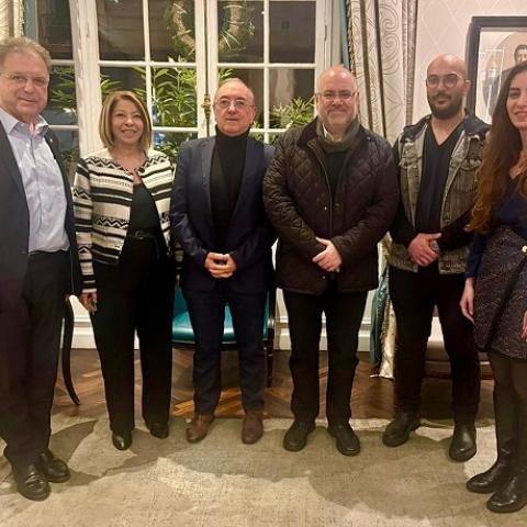 Abiad Discuss in Paris the Rehabilitation of the Central Laboratory after Securing Funding
