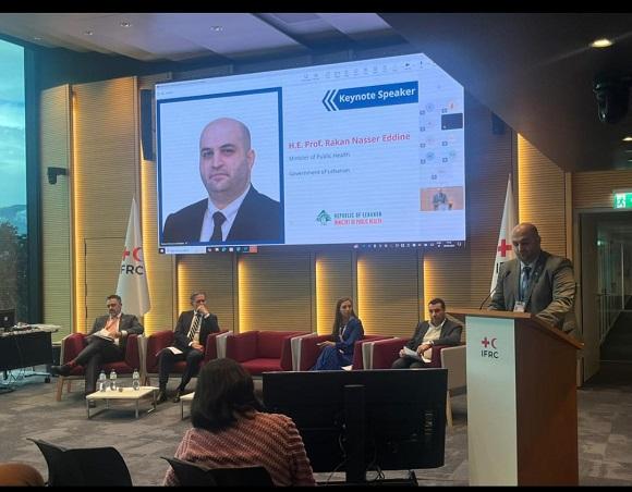 Nassereldine Meets in Geneva with the Health Ministers of Iraq, Qatar, Syria and Monaco