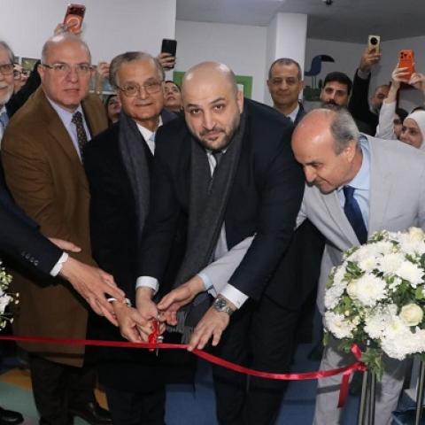 Nassereldine Representing H.E.Berri Inaugurates the Endoscopy & Oncology Departments at Al-Zahraa