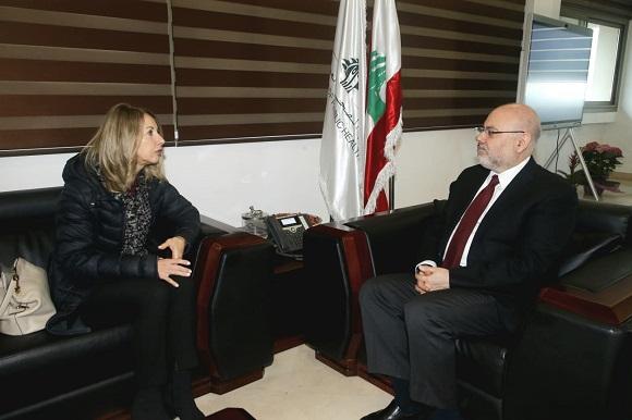 Abiad Receives the Italian Ambassador in a Farewell Meeting