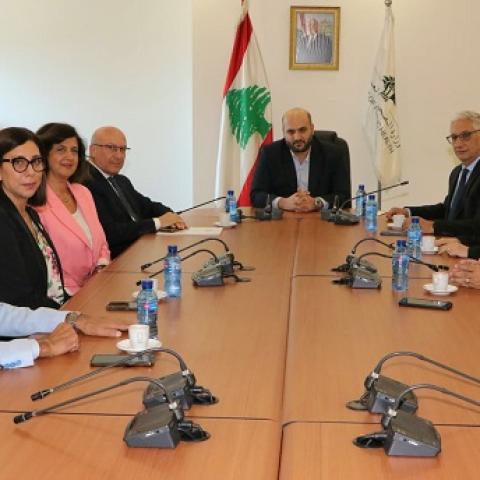 Nassereddine Meet the Japanese Ambassador and the Group of Health Professions Syndicates