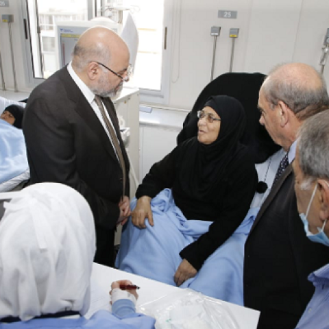 Minister Abiad Visits The Islamic Hospital, Tripoli
