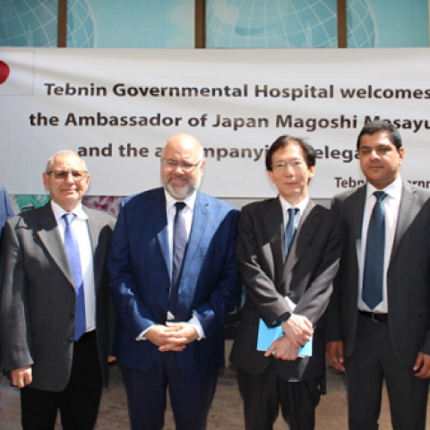 Minister Abiad Inaugurated the Solar Energy Project in Tibnin Governmental Hospital provided by Japan