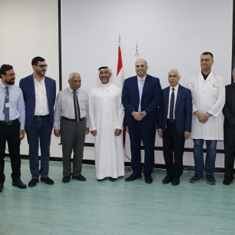 Nassereldine Visits Hariri Hospital Accompanied by an Emirati Delegation to Inspect its Conditions