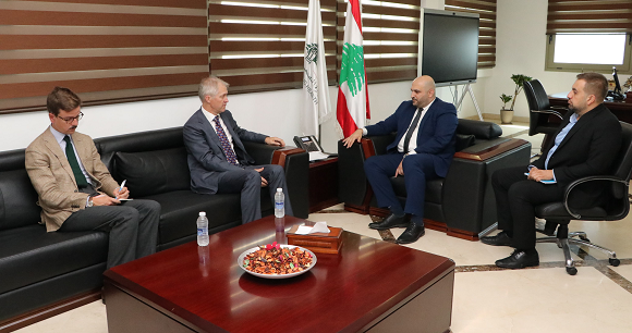 ناصر الدين إستقبل سفيري البرازيل وبلجيكا