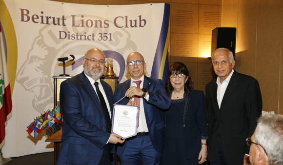Abiad Participates in Beirut Lions Club's Ceremony Recognizing Top Nursing Students