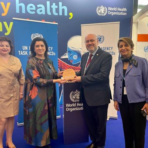 Award for MoPH in Geneva in Recognition of Its Efforts on the “Step by Step” Programme