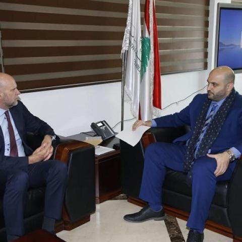 Nassereldine Met with the Egyptian Ambassador and Discussed Bilateral Cooperation with a Delegation from the EU
