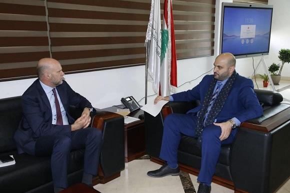 ناصر الدين إستقبل سفير مصر وبحث مع وفد من الإتحاد الأوروبي في التعاون الثنائي