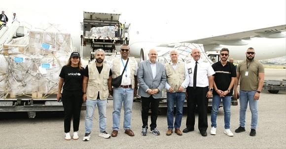 Abiad ReceiveS 25 Tons of Medicines and Medical Supplies from UNICEF, Funded by the British Government