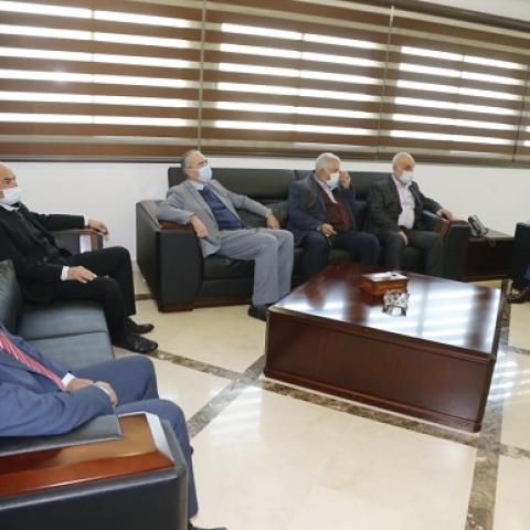 Hasan and a Delegation of Baalbek Municipality Discussed Ways to Curb the Spread of COVID-19