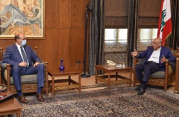 بري بحث مع حسن الوضع الصحي واستقبل المدير العام للاقتصاد