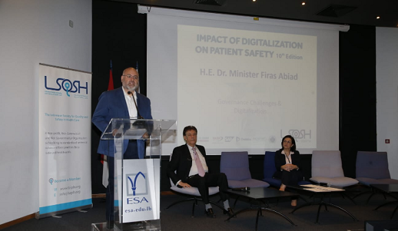 Abiad Opens the Tenth Congress of The Lebanese Society for Quality and Safety in Healthcare