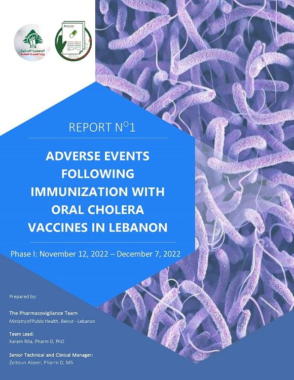 Adverse Events Following Immunization Monitoring-Oral Cholera Vaccines-Lebanon- Phase I