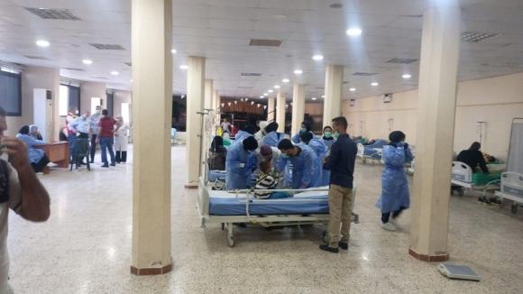 A Field Hospital for Patients with Cholera Starts to Operate