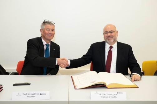 Minister Abiad Met with his French Counterpart in France