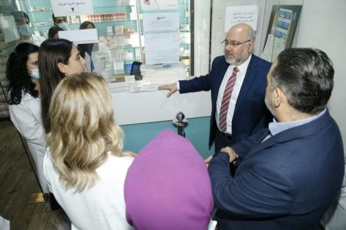 Minister Abiad Visited LEMSIC Medical Students at Makhzoumi Healthcare Center