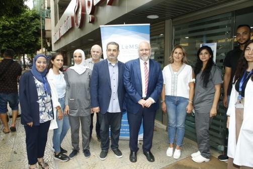 Minister Abiad Visited LEMSIC Medical Students at Makhzoumi Healthcare Center