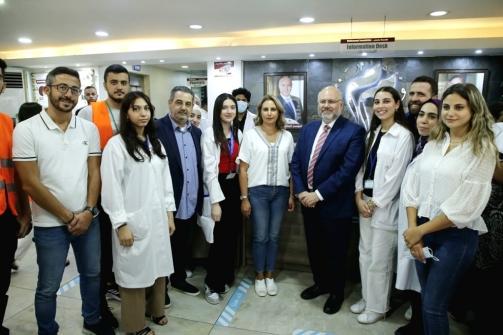 Minister Abiad Visited LEMSIC Medical Students at Makhzoumi Healthcare Center
