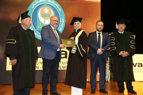 Minister Abiad Represents Mikati at the Graduation of Jinan University Students