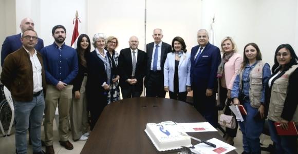 Abiad Visits Hazmieh PHC with French and EU ambassadors
