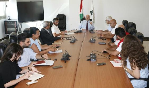 Abiad Met with the Crisis Cell in Sidon and Associations Concerned with Providing Services to the Displaced