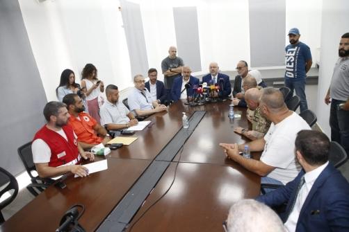 Abiad Inspects the Crisis Cell in Beirut Municipality