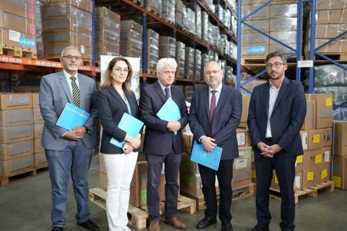 Abiad Receives 33 Tons of Essential Medical Supplies from UNICEF to Help Raise Readiness in Case the Aggression Expands