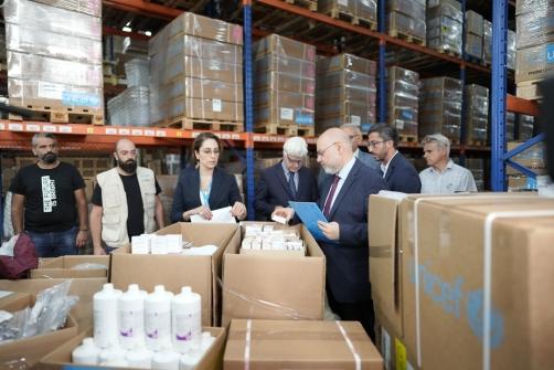 Abiad Receives 33 Tons of Essential Medical Supplies from UNICEF to Help Raise Readiness in Case the Aggression Expands