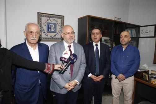 Abiad Concludes his Bekaa Tour, Praising the Efforts of the Hospital Teams: All Care is Provided to our Wounded