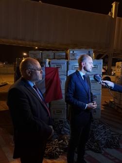 Abiad Meets with the French Foreign Minister and Received a Donation of Aid for Emergency Treatment