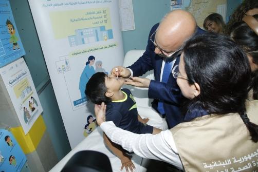 Abiad Launches the National Vaccination Campaign against Infectious Diseases in Cooperation with UNICEF and WHO