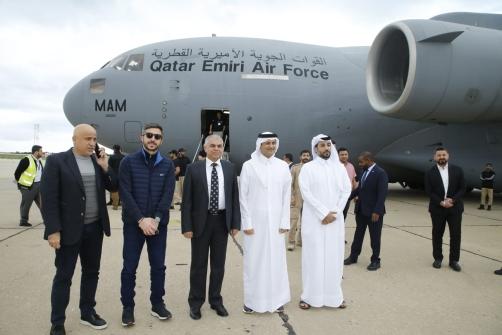 The 19th Qatari Aid Plane Arrives to Beirut