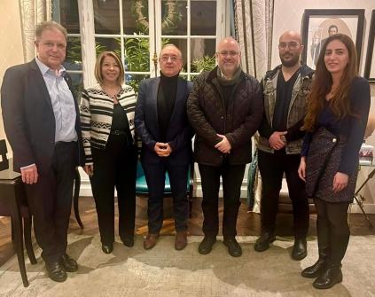 Abiad Discuss in Paris the Rehabilitation of the Central Laboratory after Securing Funding